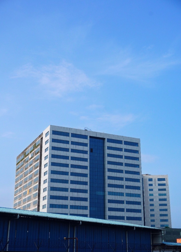 Multi-storey office building exterior